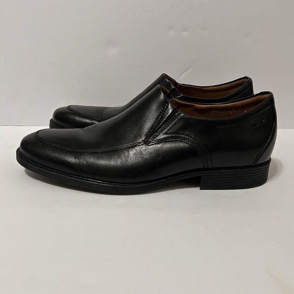 Clarks Shoes Men's 10M Whiddon Step Black Leather Extreme Comfort Loafer Dress - Picture 2 of 13